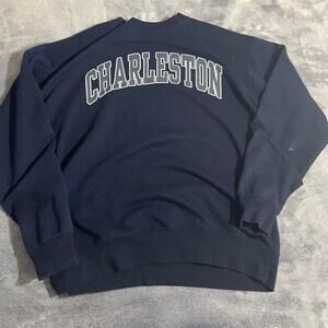 Large navy blue charleston crewneck